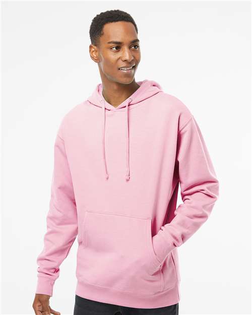 Independent Trading Co. SS4500, Unisex Midweight Hooded Sweatshirt, Light Pink
