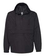 Independent Trading Co. EXP94NAW, Men's Nylon Anorak, Black