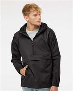 Independent Trading Co. EXP94NAW, Men's Nylon Anorak, Black