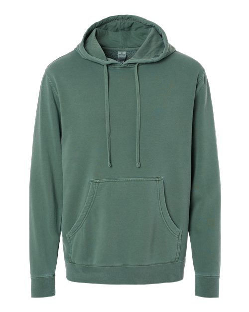 Independent Trading Co. PRM4500, Unisex Midweight Pigment-dyed Hooded Sweatshirt, Pigment Alpine Green