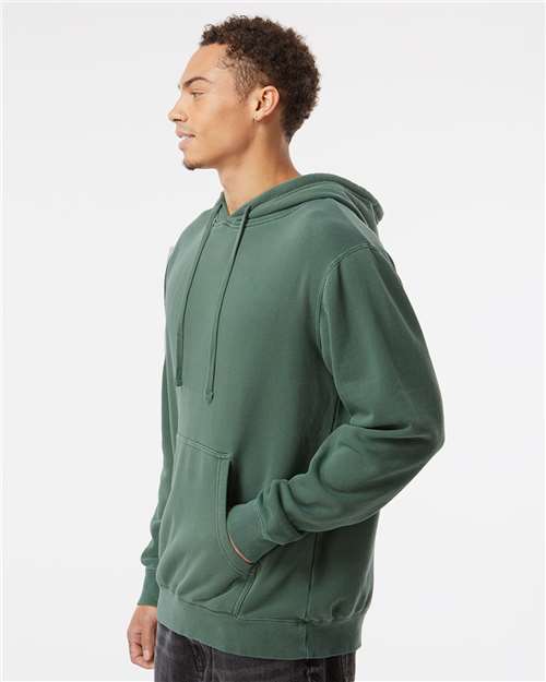 Independent Trading Co. PRM4500, Unisex Midweight Pigment-dyed Hooded Sweatshirt, Pigment Alpine Green