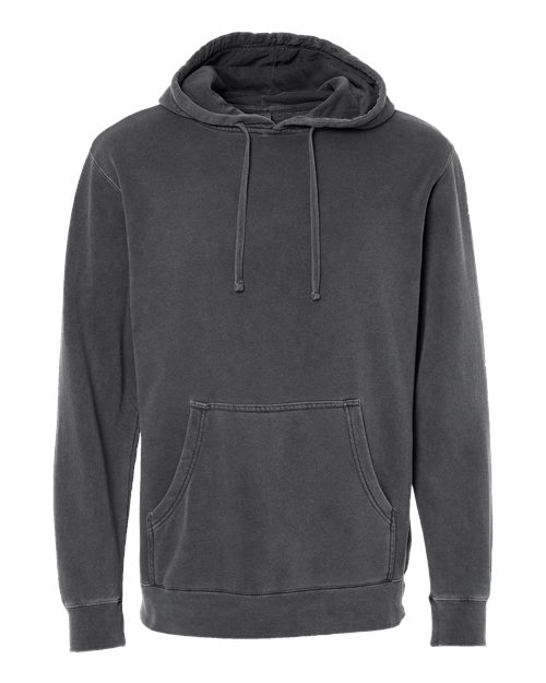 Independent Trading Co. PRM4500, Unisex Midweight Pigment-dyed Hooded Sweatshirt, Pigment Black