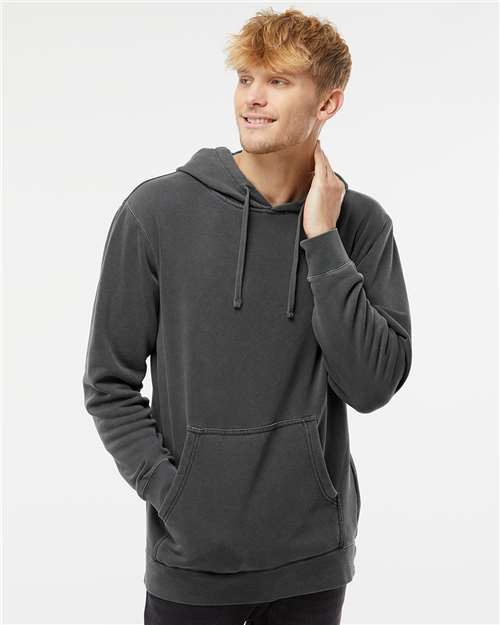 Independent Trading Co. PRM4500, Unisex Midweight Pigment-dyed Hooded Sweatshirt, Pigment Black