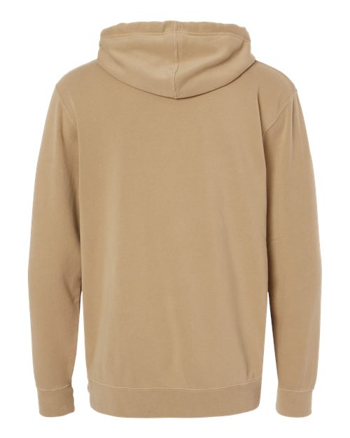 Independent Trading Co. PRM4500, Unisex Midweight Pigment-dyed Hooded Sweatshirt, Pigment Sandstone
