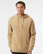 Independent Trading Co. PRM4500, Unisex Midweight Pigment-dyed Hooded Sweatshirt, Pigment Sandstone