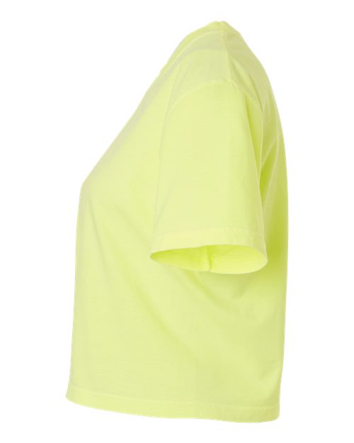 Comfort Colors 3023CL, Women's Garment-dyed Heavyweight Boxy T-shirt, Neon Lemon