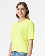 Comfort Colors 3023CL, Women's Garment-dyed Heavyweight Boxy T-shirt, Neon Lemon