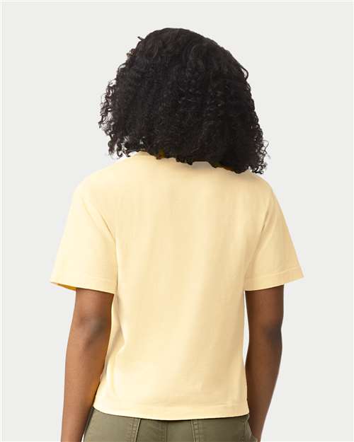 Comfort Colors 3023CL, Women's Garment-dyed Heavyweight Boxy T-shirt, Butter