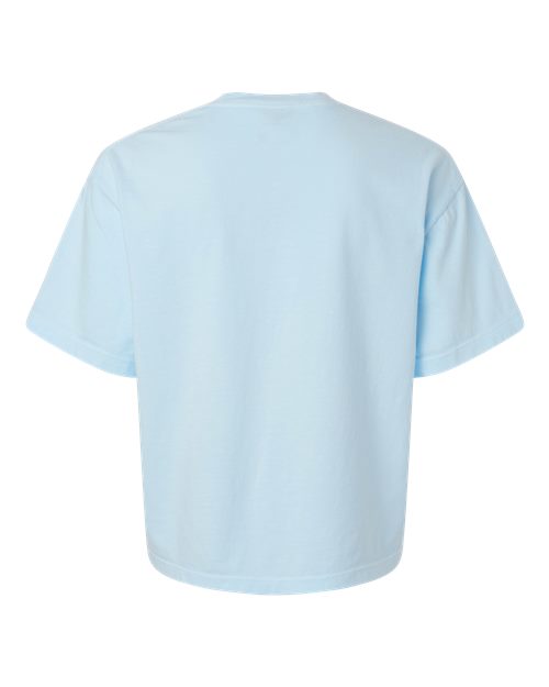 Comfort Colors 3023CL, Women's Garment-dyed Heavyweight Boxy T-shirt, Chambray