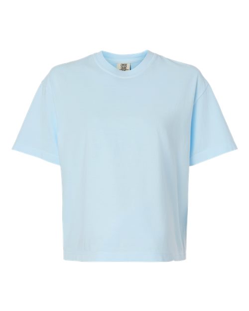 Comfort Colors 3023CL, Women's Garment-dyed Heavyweight Boxy T-shirt, Chambray