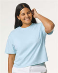 Comfort Colors 3023CL, Women's Garment-dyed Heavyweight Boxy T-shirt, Chambray