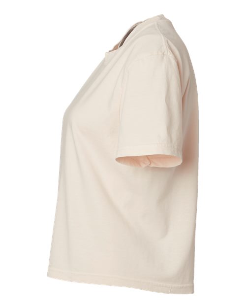 Comfort Colors 3023CL, Women's Garment-dyed Heavyweight Boxy T-shirt, Ivory