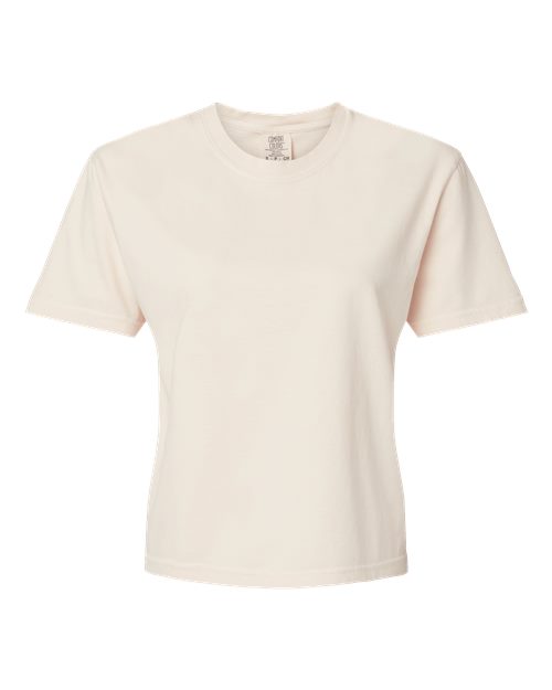Comfort Colors 3023CL, Women's Garment-dyed Heavyweight Boxy T-shirt, Ivory