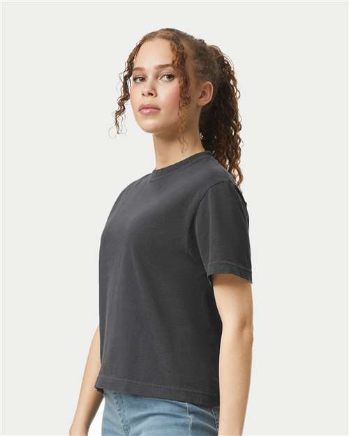 Comfort Colors 3023CL, Women's Garment-dyed Heavyweight Boxy T-shirt, Pepper