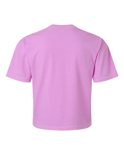 Comfort Colors 3023CL, Women's Garment-dyed Heavyweight Boxy T-shirt, Neon Violet