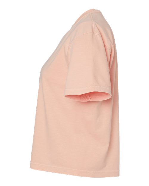Comfort Colors 3023CL, Women's Garment-dyed Heavyweight Boxy T-shirt, Peachy
