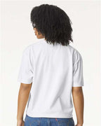Comfort Colors 3023CL, Women's Garment-dyed Heavyweight Boxy T-shirt, White