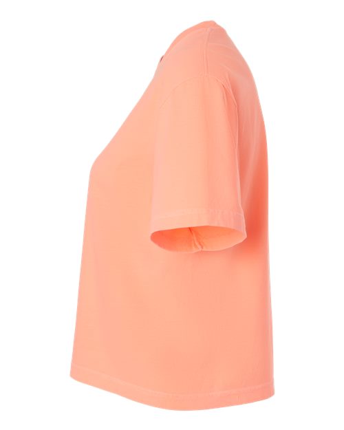 Comfort Colors 3023CL, Women's Garment-dyed Heavyweight Boxy T-shirt, Neon Cantaloupe