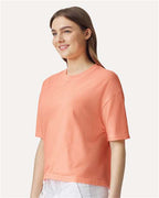 Comfort Colors 3023CL, Women's Garment-dyed Heavyweight Boxy T-shirt, Neon Cantaloupe