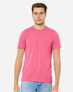 BELLA + CANVAS 3413, T-Shirts - Premium, Charity Pink Triblend