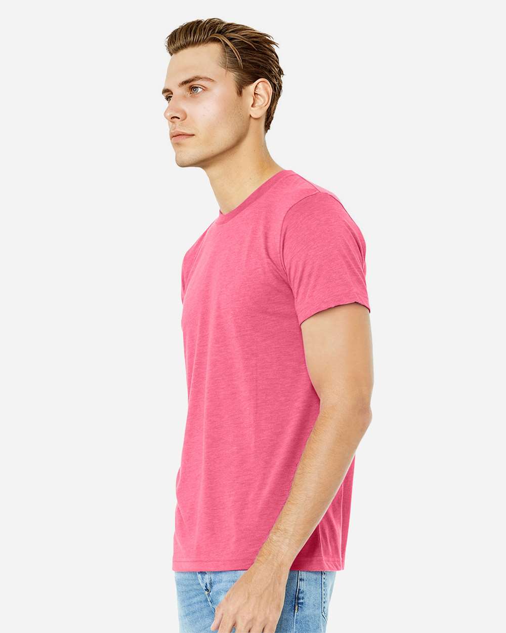 BELLA + CANVAS 3413, T-Shirts - Premium, Charity Pink Triblend