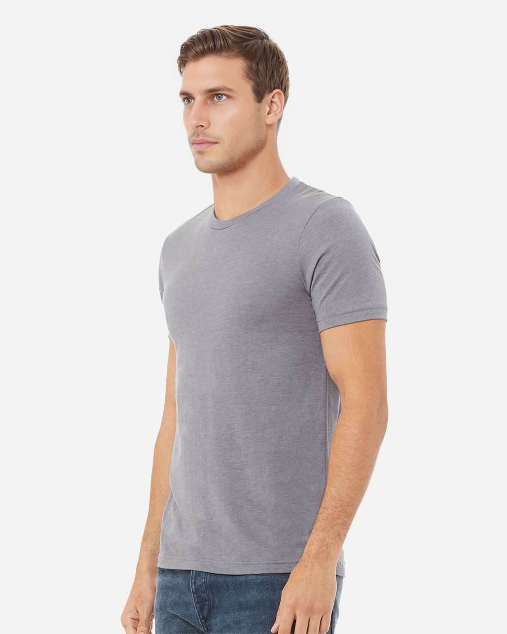 BELLA + CANVAS 3413, T-Shirts - Premium, Storm Triblend