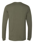 BELLA + CANVAS 3501, T-Shirts - Long Sleeve, Military Green
