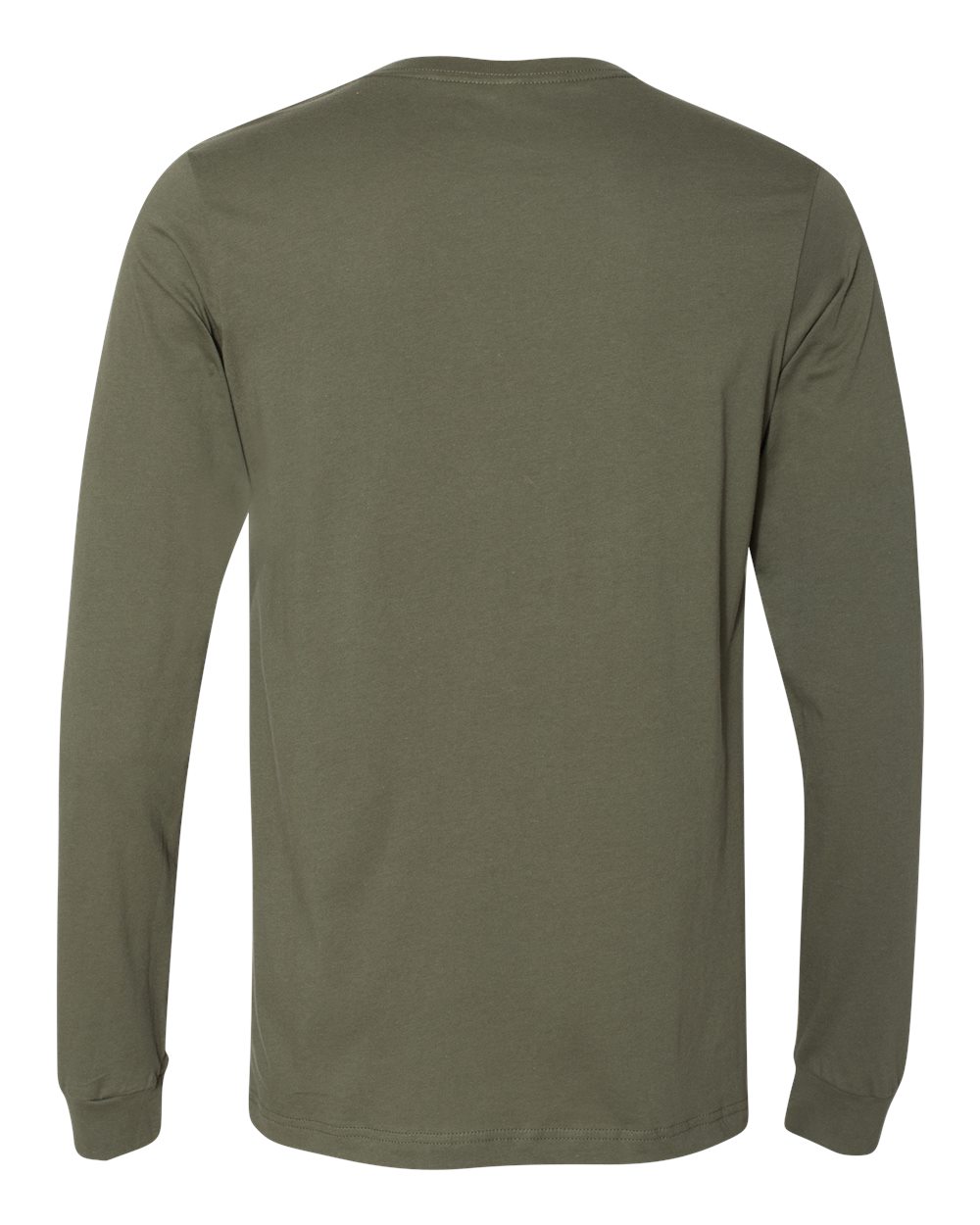 BELLA + CANVAS 3501, T-Shirts - Long Sleeve, Military Green