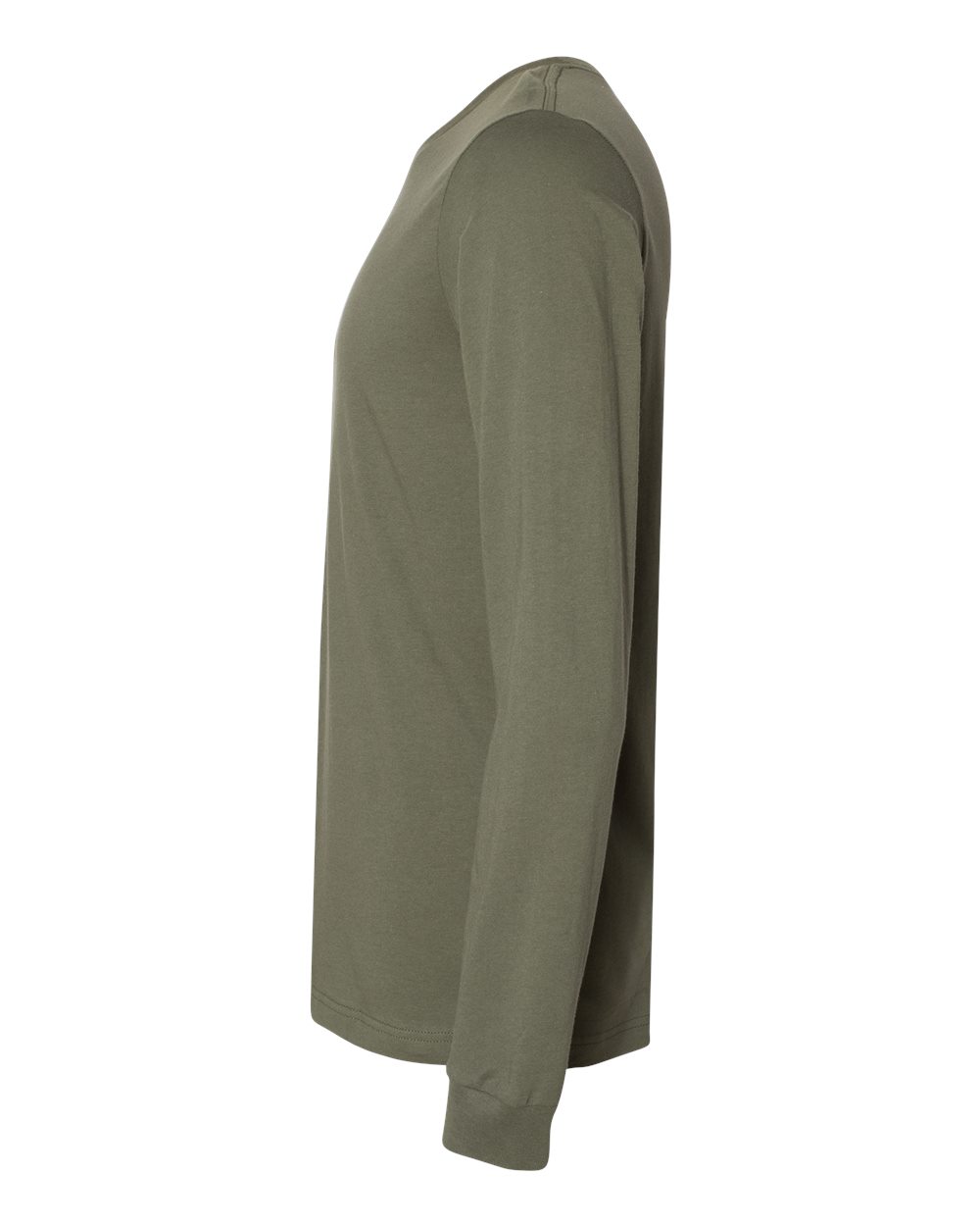 BELLA + CANVAS 3501, T-Shirts - Long Sleeve, Military Green