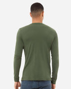 BELLA + CANVAS 3501, T-Shirts - Long Sleeve, Military Green