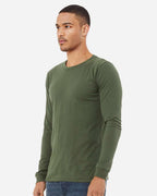 BELLA + CANVAS 3501, T-Shirts - Long Sleeve, Military Green