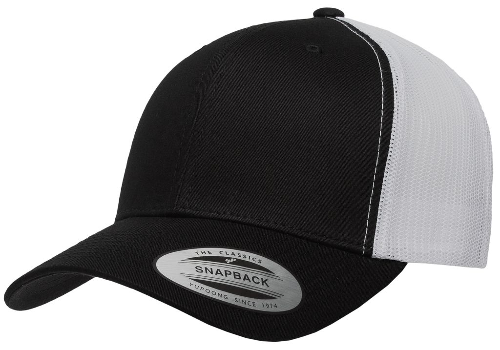 Yupoong-F6606T cap in Black/White