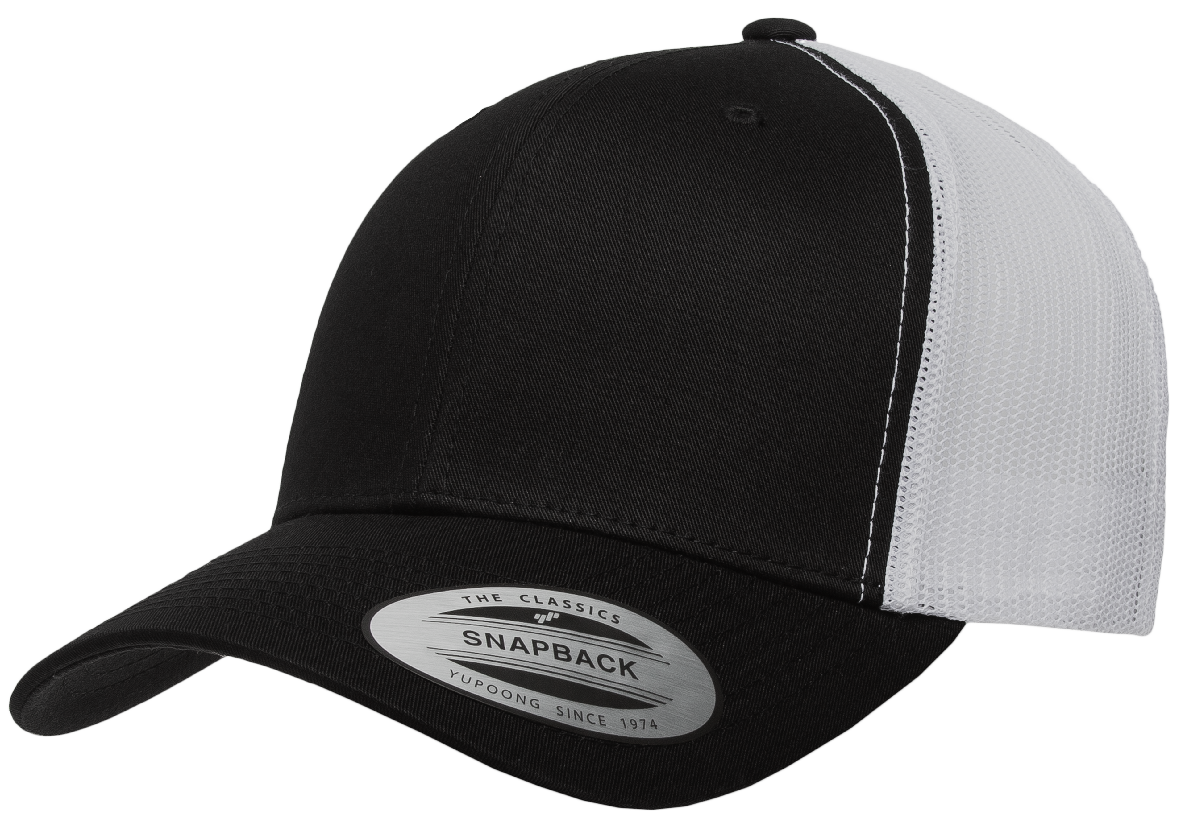Yupoong-F6606T cap in Black/White