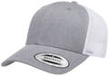 Yupoong F6606T, - Yp Classics 2-tone Snap Back Trucker Cap, Grey Heather/White