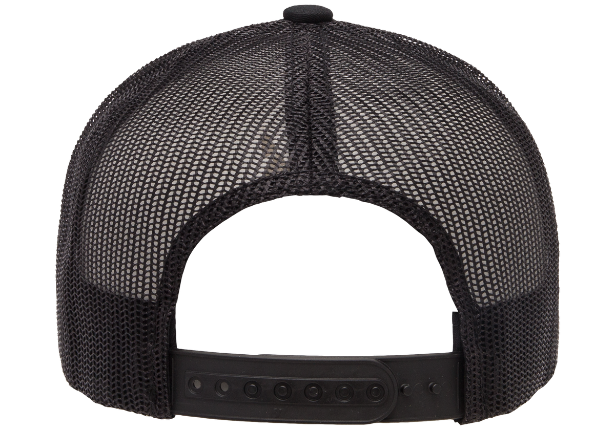 Yupoong F06606, - Yp Classics Snap Back Trucker Cap, Black