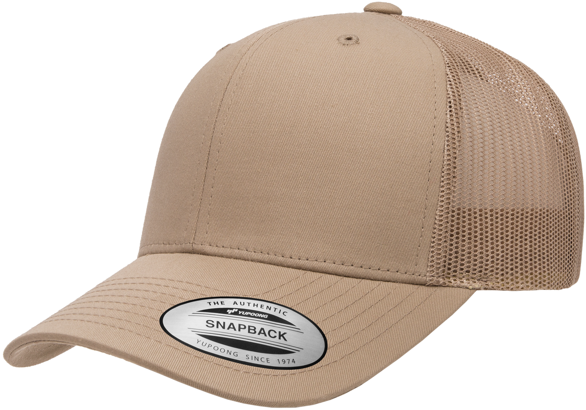 Yupoong F06606, - Yp Classics Snap Back Trucker Cap, Khaki
