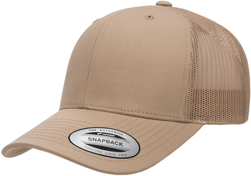 Yupoong F06606, - Yp Classics Snap Back Trucker Cap, Khaki
