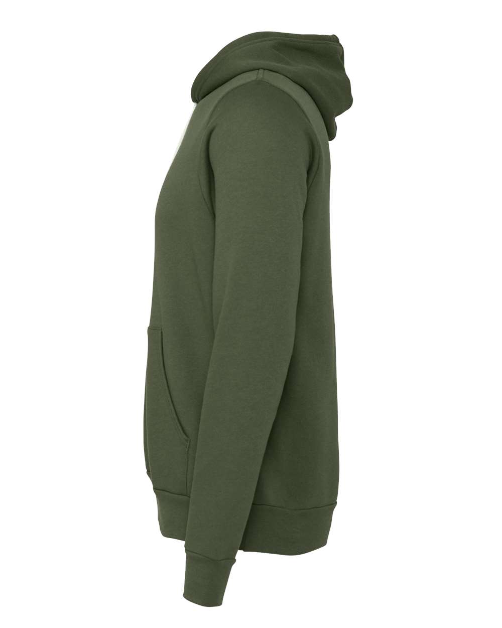 BELLA + CANVAS 3719, Fleece - Premium - Hood, Military Green