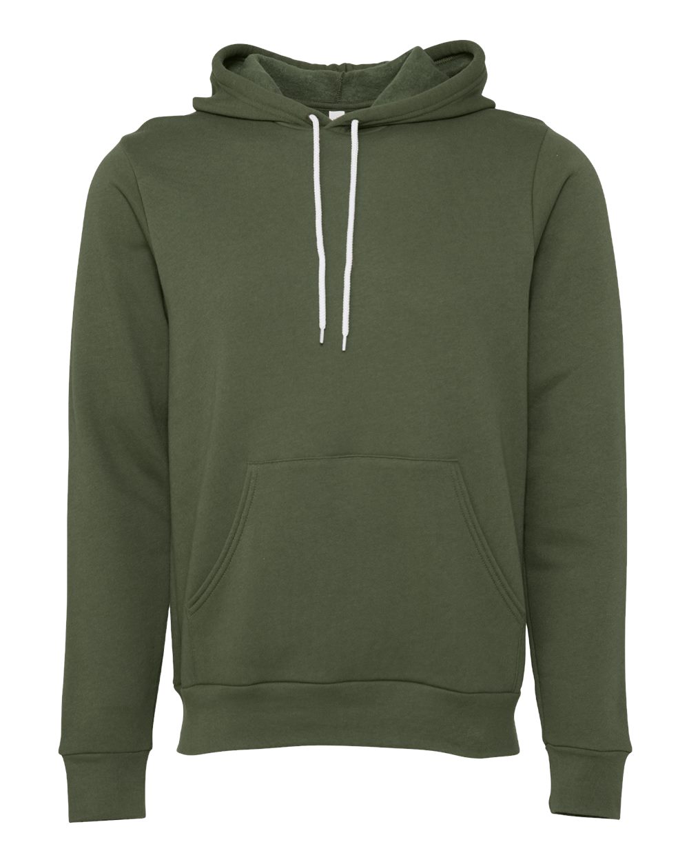 BELLA + CANVAS 3719, Fleece - Premium - Hood, Military Green