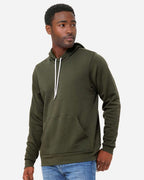 BELLA + CANVAS 3719, Fleece - Premium - Hood, Military Green