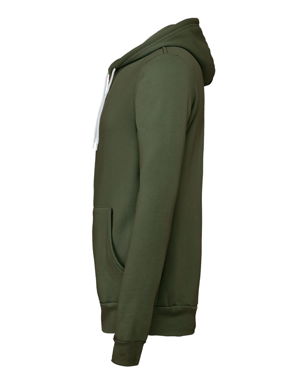 BELLA + CANVAS 3739, Fleece - Premium - Hood, Military Green