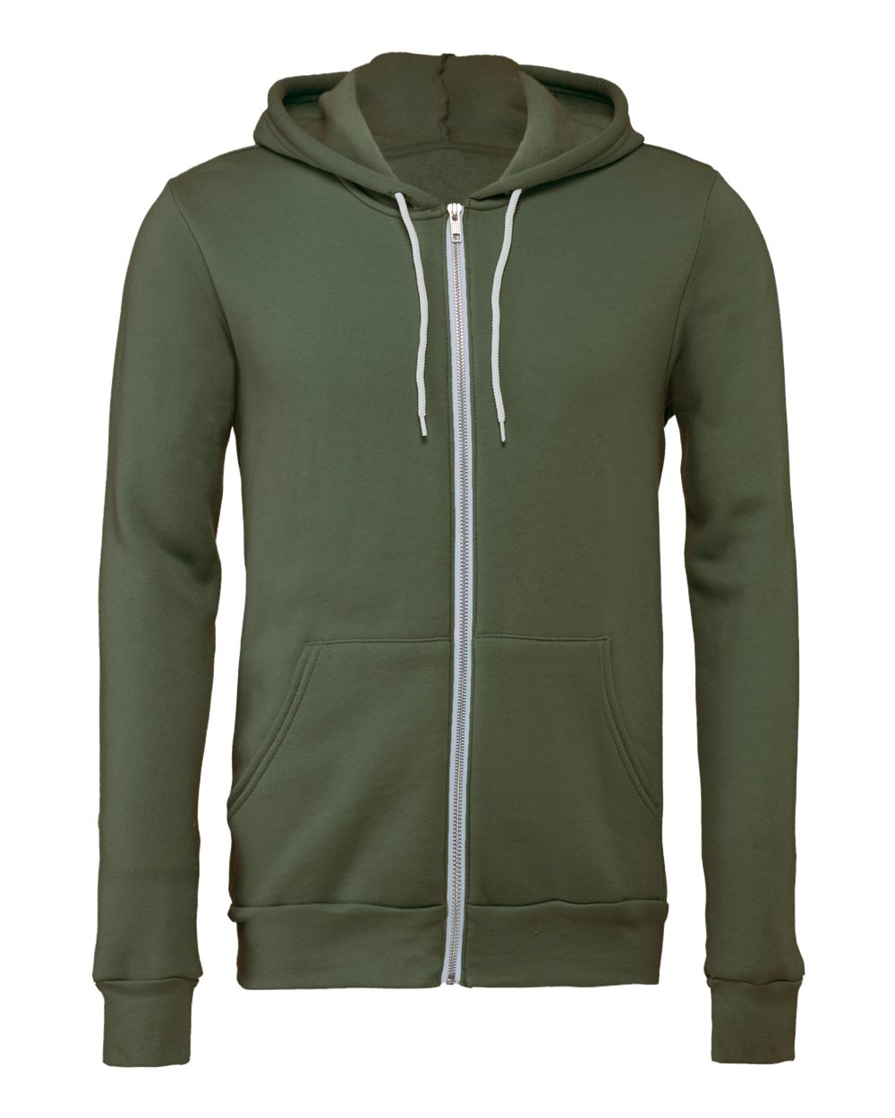 BELLA + CANVAS 3739, Fleece - Premium - Hood, Military Green