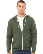 BELLA + CANVAS 3739, Fleece - Premium - Hood, Military Green