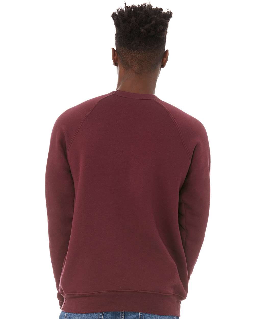 BELLA + CANVAS 3901, Fleece - Premium - Crew, Maroon