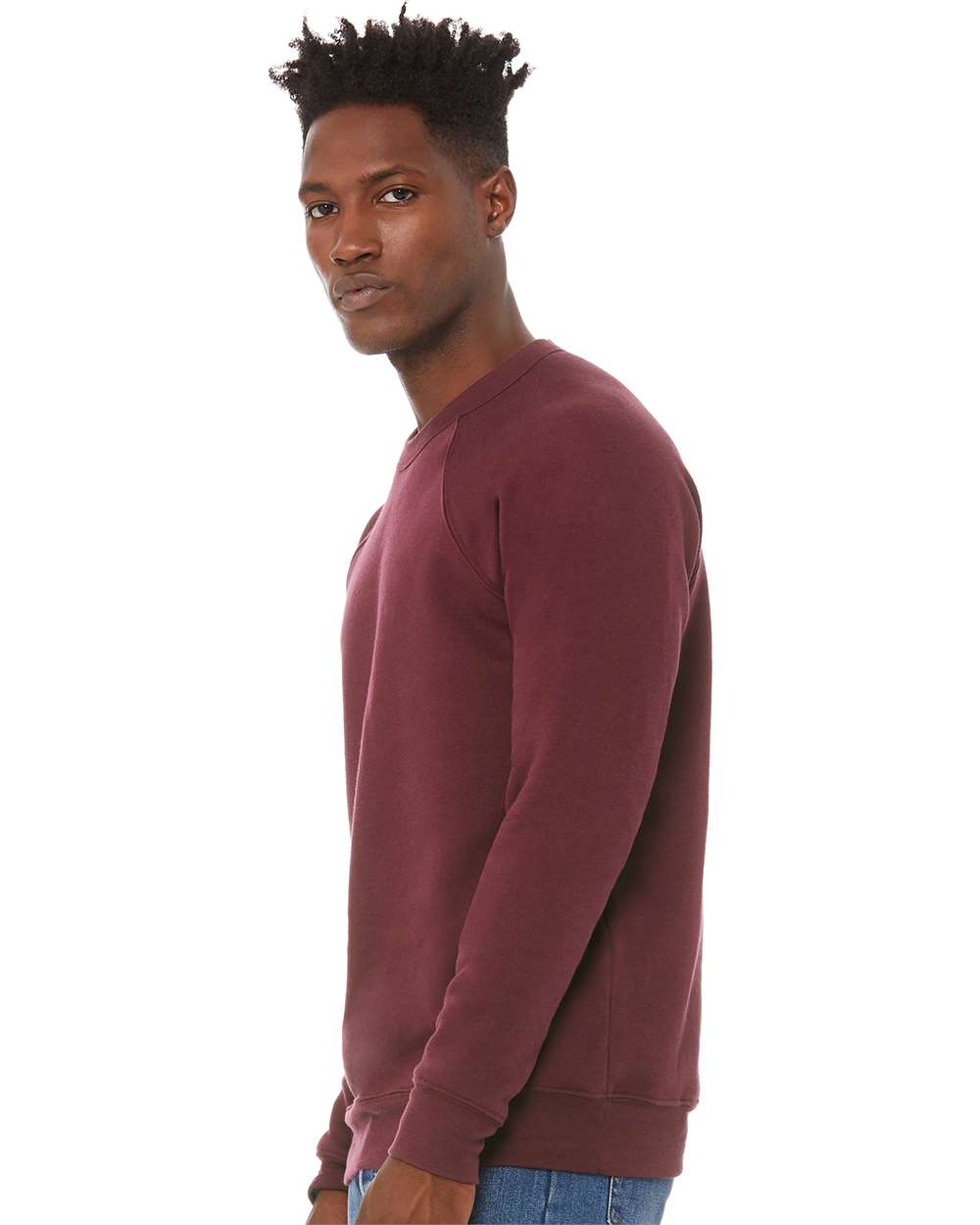 BELLA + CANVAS 3901, Fleece - Premium - Crew, Maroon