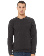 BELLA + CANVAS 3901, Fleece - Premium - Crew, Dark Grey Heather
