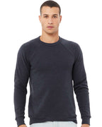 BELLA + CANVAS 3901, Fleece - Premium - Crew, Heather Navy