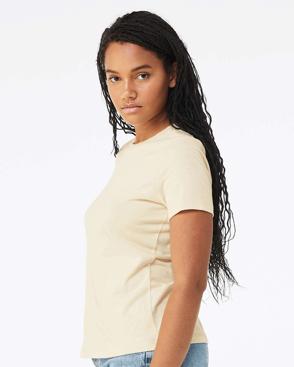 BELLA + CANVAS 6400, T-Shirts - Premium, Natural