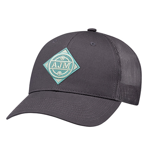 Cotton / Polyester Mesh 6640M, Ajm 6 Panel Constructed Full-fit (mesh Back), Black