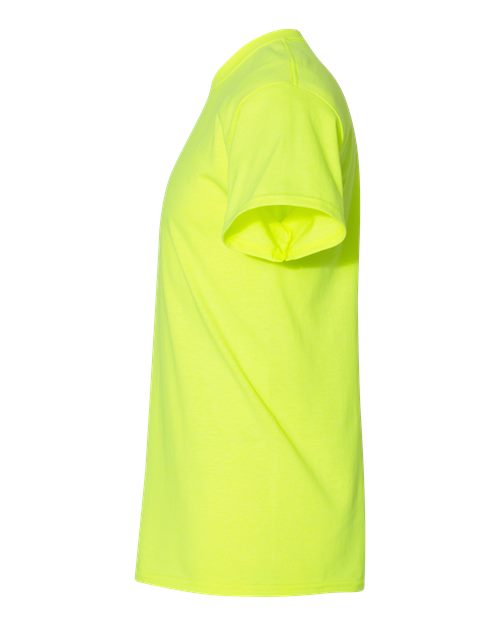 Gildan 8000, Unisex Dryblend T-shirt, Safety Green